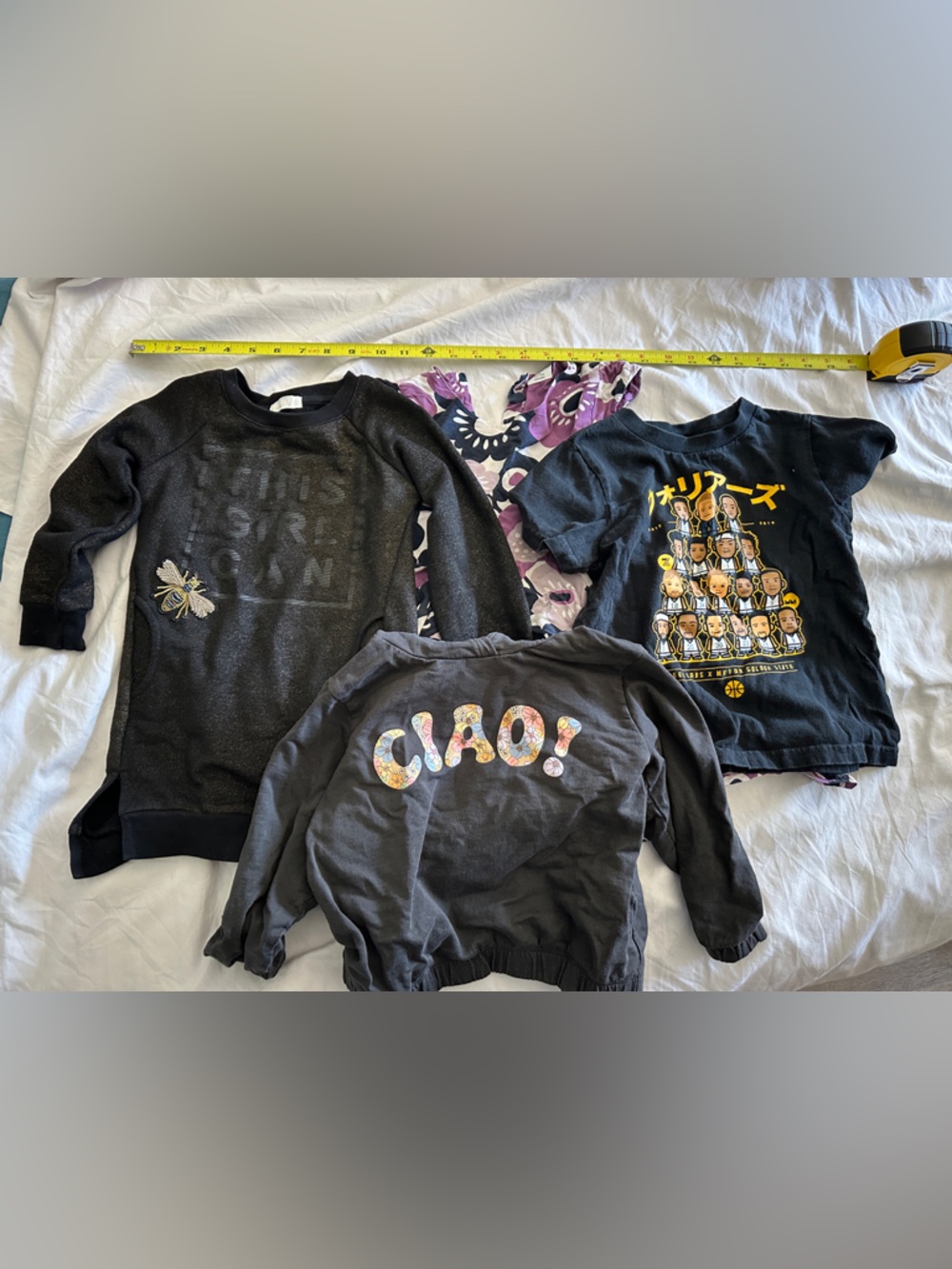 2-3T bundle - dress, shirt, long sleeve sweatshirts
